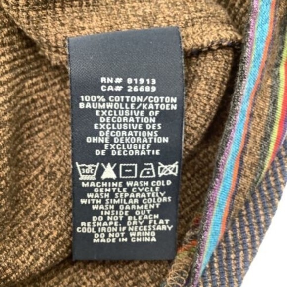 Robert Graham Mens Long Sleeve 1/4 Zip Pullover‎ Sweater Size Medium - Picture 8 of 8